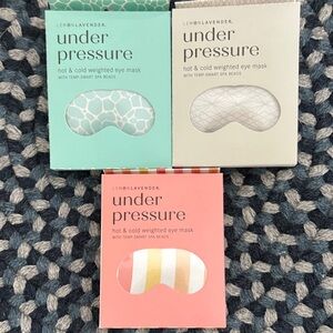 Under Pressure Eye Mask Set - Green, Cream, Pink